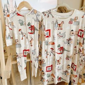 Disney Toy Story Christmas Bamboo Footed Pajamas